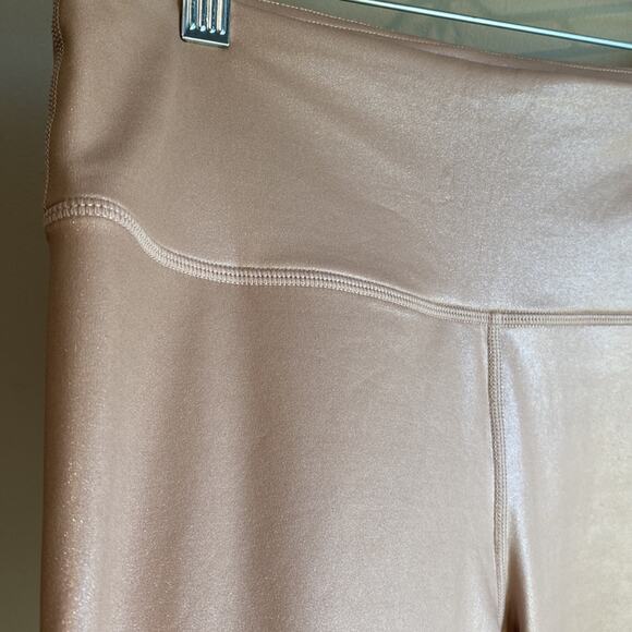 Athleta Elation Shimmer Tight In Powervita Mocha Latte M - Picture 3 of 12